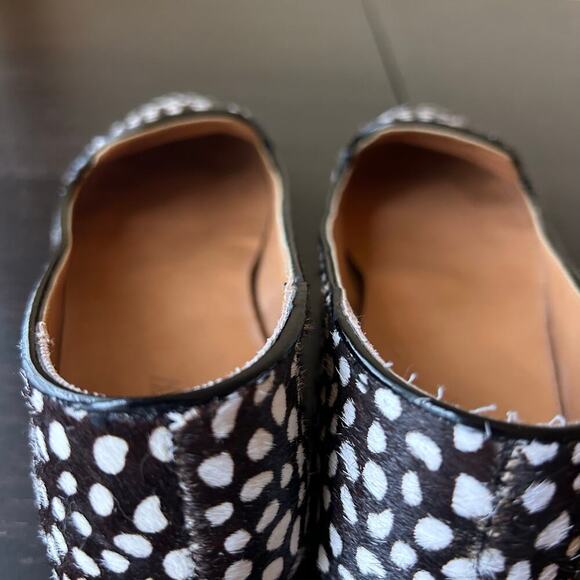 J. CREW Cora Leopard Calf Hair Smoking women’s size 8 Flats - Picture 8 of 8